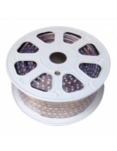 Tira LED 220V SMD 5050, 120Led/m, RGB, 2 filas, carrete 50 metros, 18.5mm