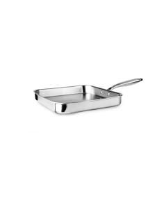 Grill liso triply natural (inox/alum/inox) 28 x 28 cm 8411922476040 29141 IBILI