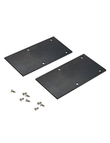 Tapas laterales 50*75mm para Perfil circular MOON, negro