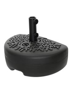 Base negra para sombrillas de polietileno, 36,5 x 30 x 50 cm 8720725138728 70148 OUTDOOR LIVING BY DECORIS