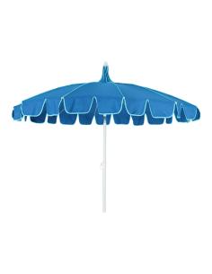 Sombrilla para jardín poliéster ø195 x 215 cm color azul ribete azul turquesa 8720725124028 70149 OUTDOOR LIVING BY DECORIS