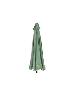 Sombrilla para jardín poliéster ø2,70 m color verde ribete blanco 8720725143739 70183 OUTDOOR LIVING BY DECORIS 2
