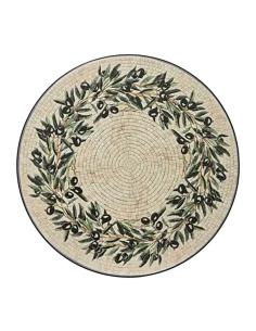 Mesa metálica/mosaico plegable, atenas, color negro, para exterior ø58 x 75 cm 8720725162570 70189 OUTDOOR LIVING BY DECORIS 2