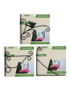 Colgador de plantas negro, modelos variados, 28 x 28 cm 8711252304861 22016 KINZO