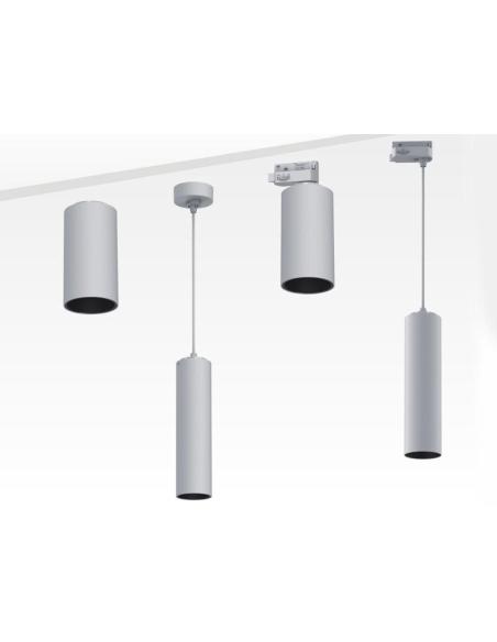 Lámpara Suspendida negra PROLUX Suspend Housing Round Ø110