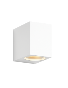 APLIQUE PARED SIMPLE CUBO GU10 BLANCO