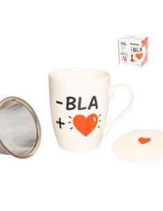 Taza infusión bla con filtro y tapa 350 ml 8434504121473 29169 OVENZA