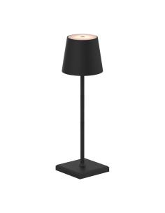 Lámpara de mesa led, tono regulable, 260 lm 3,3 w, recargable usb, negra 8435151090105 32044 FBRIGHT