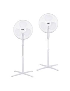 Ventilador de pie 38 w, blanco, ø40 cm, pack de 2 unidades 8425998330656 33065 EDM