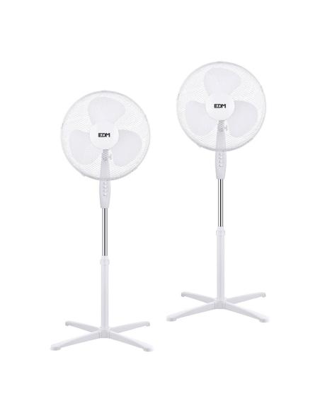 Ventilador de pie 38 w, blanco, ø40 cm, pack de 2 unidades 8425998330656 33065 EDM