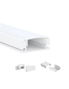 Perfil LED Blanco de superficie 1 de 17.2x7 mm