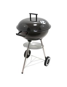 Barbacoa de carbón 3 patas con tapa y ruedas, negra, ø51x 76 cm 8425998741100 74110 GOURMET KITCHEN