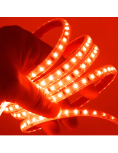 Tira Led Ac220 8Mm 14W/M Smd2835 Ip67 Roja