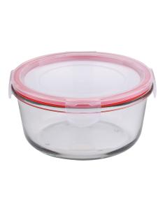 Fiambrera hermética redonda borosilicato, toledo, 800 ml, ø16 x 8 cm 6924299384082 14455 SAN IGNACIO