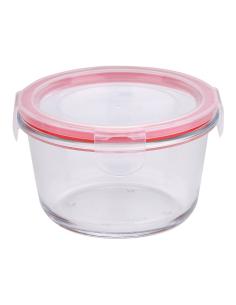 Fiambrera hermética redonda borosilicato toledo, 500 ml, ø12,5 x 7 cm 6924299384105 14456 SAN IGNACIO