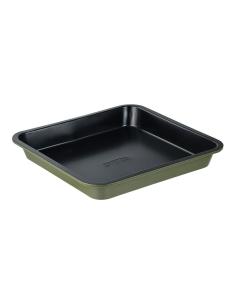 Bandeja cuadrada de acero al carbono, para horno, experto, verde oliva, 26 x 26 x 3,5 cm 6942423976392 14467 SAN IGNACIO
