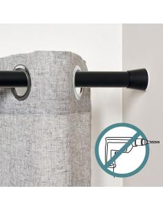 Barra extensible multiuso a presión sin taladro, negra, ø2,8 - 2,5 x 120 - 210 cm 8413936065883 68710 CINTACOR - STORPLANET 2