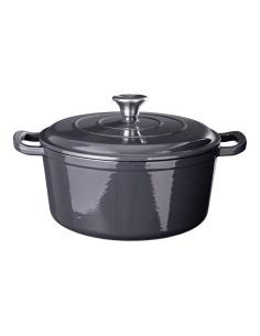 Cacerola de hierro fundido esmaltado color gris, ø26 x 12 cm 8721037762403 29064 SIAKI