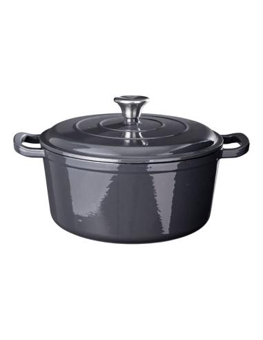 Cacerola de hierro fundido esmaltado color gris, ø26 x 12 cm 8721037762403 29064 SIAKI