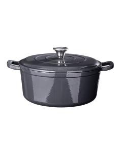 Cacerola de hierro fundido esmaltado color gris, ø28 x 12 cm 8721037762502 29065 SIAKI