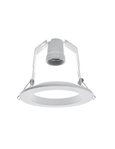 Aro Reflectora Acero E27 R90 Blanco