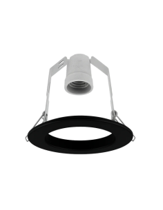 Aro Reflectora Acero E27 R90 Negro