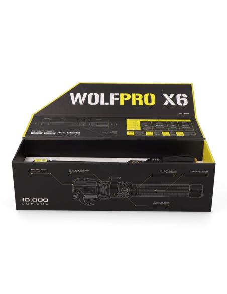 Linterna led táctica largo alcance, wolfpro x6, 10000 im 8425998362053 36205 EDM