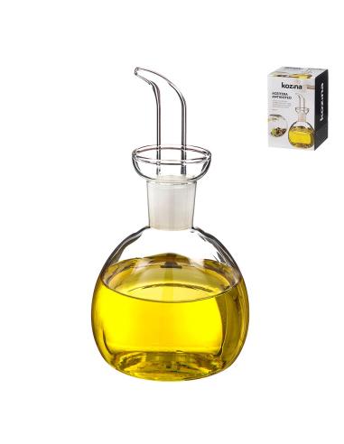 Aceitera de cristal antigoteo abombada, 500 ml 8434504058700 56026 KOZINA