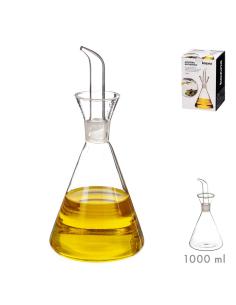 Aceitera de cristal antigoteo 1 l 8434504058748 56028 BASICS