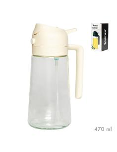 Aceitera 2 en 1 antigoteo/ spray, beige, 430 ml 8434504111504 56029 OVENZA