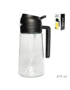 Aceitera 2 en 1 antigoteo/ spray, negra, 430 ml 8434504111528 56042 OVENZA