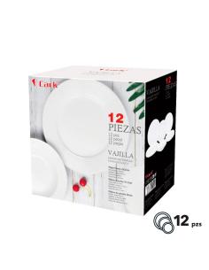 Vajilla blanca clásica, 12 piezas 8435665504204 56044 CARK