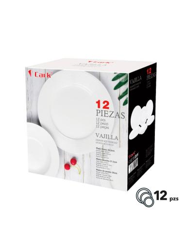 Vajilla blanca clásica, 12 piezas 8435665504204 56044 CARK