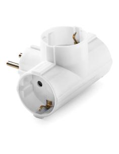 Adaptador triple schuko 2p+t, 16a 250 v, blanco 8429760249153 40951 FAMATEL