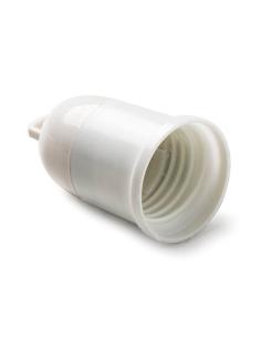 Portalámparas termoplástico provisional e-27 4a 250 v, blanco 8425998409789 40978 FAMATEL